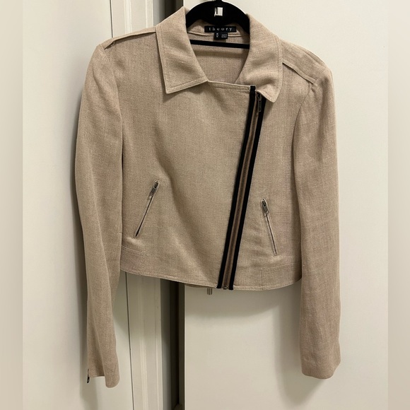 Theory Jackets & Blazers - PRISTINE THEORY SIZE M LINEN JACKET